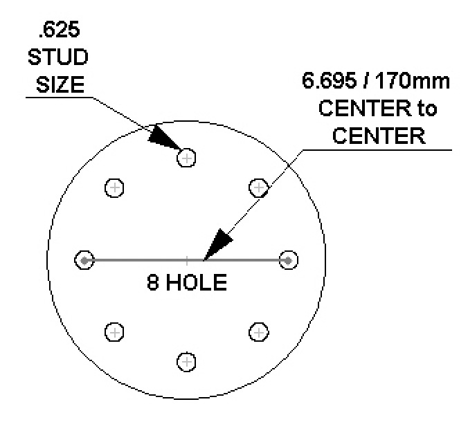 8 - Hole  6.695 Center to Center